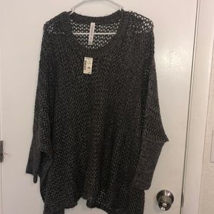 Oversized Cute Grey Sweater